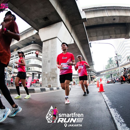 Race photo from SMARTFREN RUN 2026