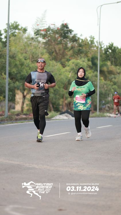 Race photo from Arutmin Borneo Run 2024