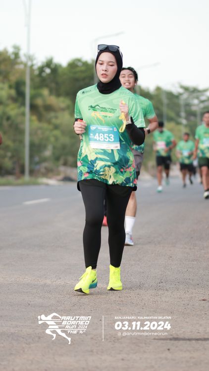 Race photo from Arutmin Borneo Run 2024