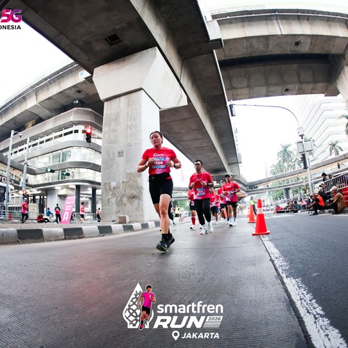 Race photo from SMARTFREN RUN 2026