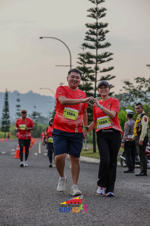 Race photo from CISANGKAN KBP CITY RUN 2025