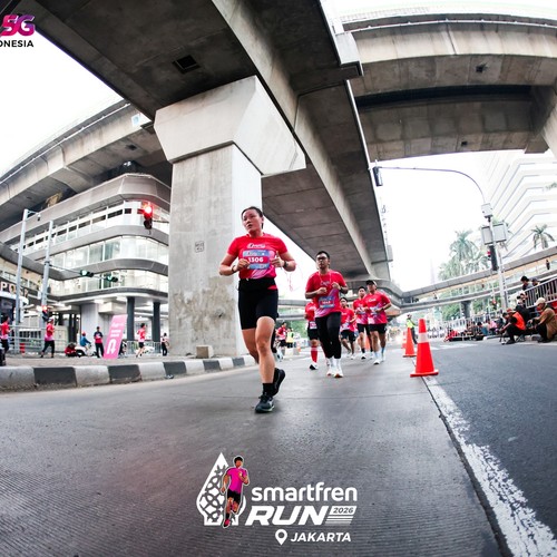 Race photo from SMARTFREN RUN 2026