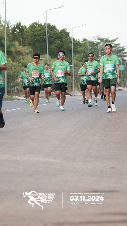 Race photo from Arutmin Borneo Run 2024