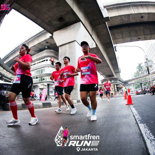 Race photo from SMARTFREN RUN 2026