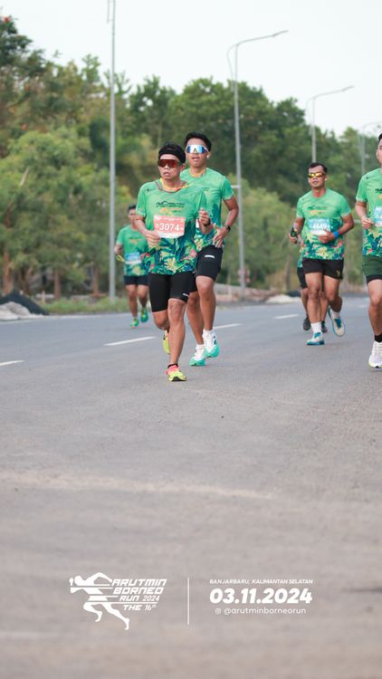 Race photo from Arutmin Borneo Run 2024