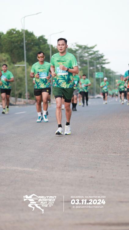 Race photo from Arutmin Borneo Run 2024