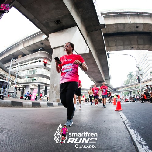 Race photo from SMARTFREN RUN 2026