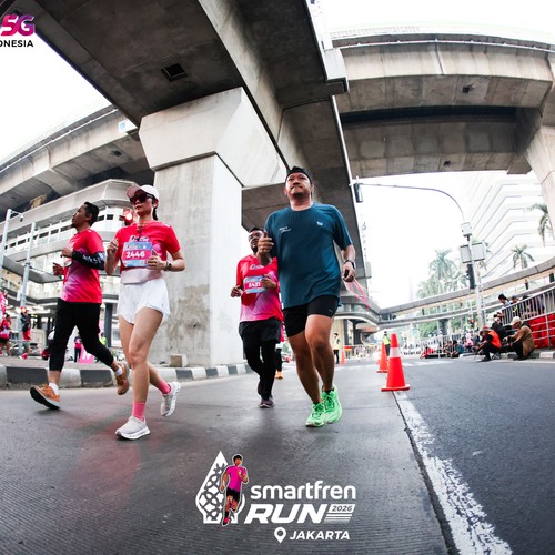 Race photo from SMARTFREN RUN 2026