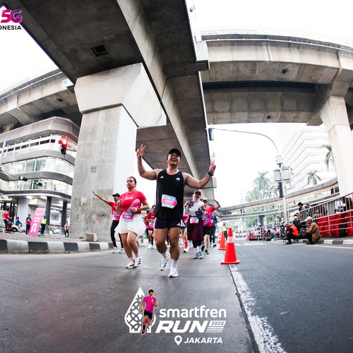 Race photo from SMARTFREN RUN 2026