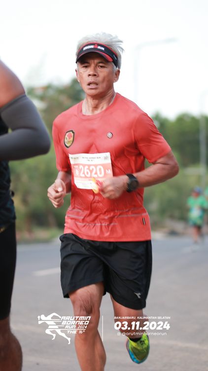 Race photo from Arutmin Borneo Run 2024