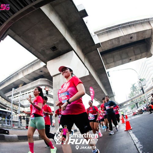 Race photo from SMARTFREN RUN 2026