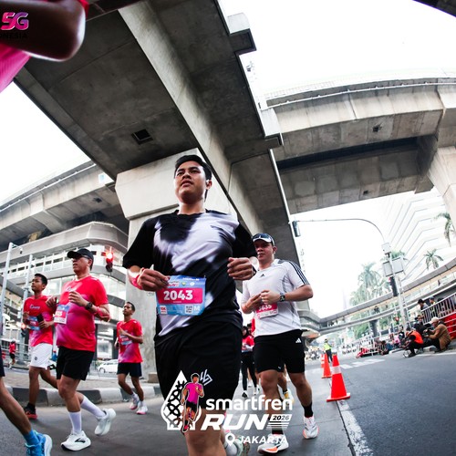 Race photo from SMARTFREN RUN 2026