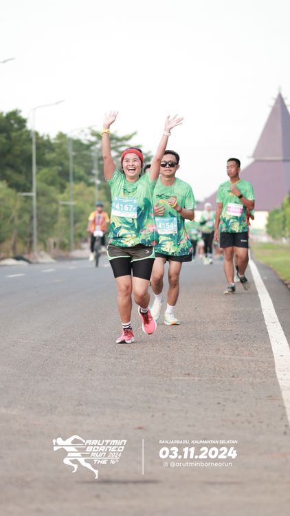 Race photo from Arutmin Borneo Run 2024
