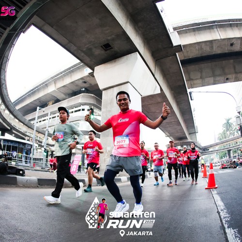 Race photo from SMARTFREN RUN 2026