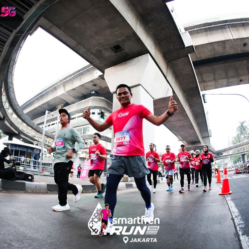 Race photo from SMARTFREN RUN 2026
