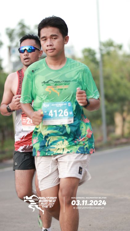 Race photo from Arutmin Borneo Run 2024