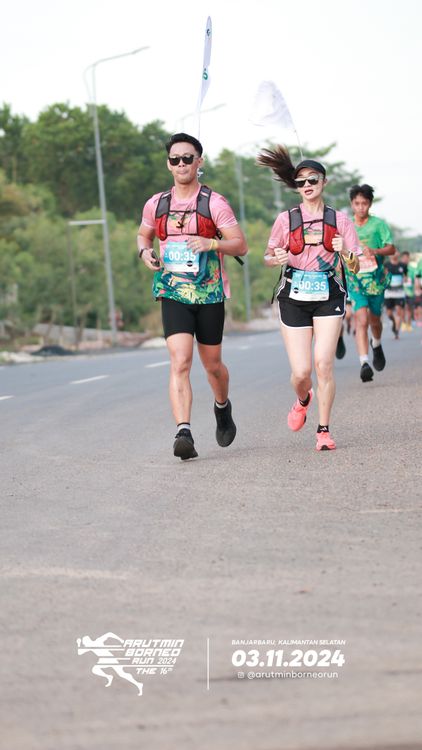 Race photo from Arutmin Borneo Run 2024