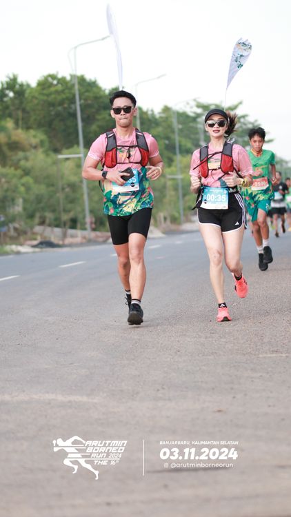 Race photo from Arutmin Borneo Run 2024