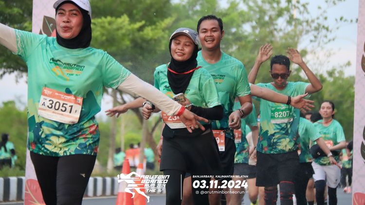 Race photo from Arutmin Borneo Run 2024