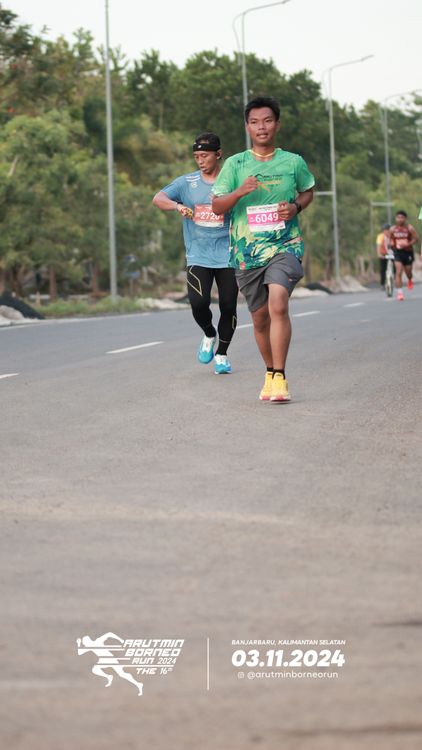Race photo from Arutmin Borneo Run 2024