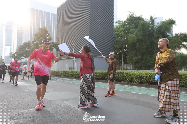 Race photo from Smartfren Run 2025 