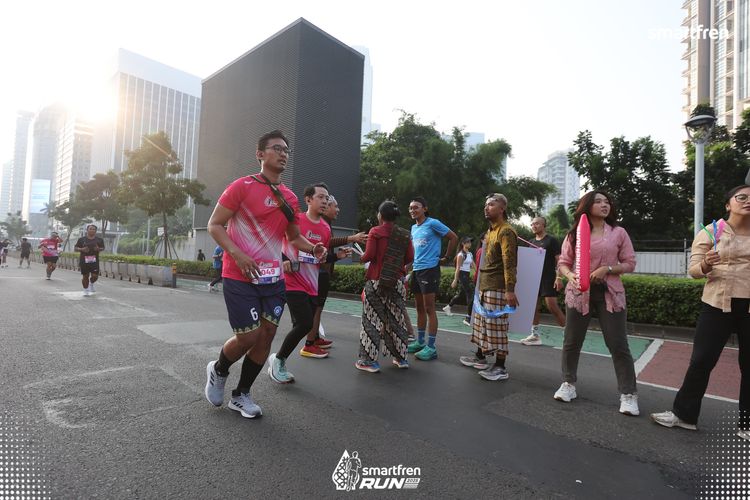 Race photo from Smartfren Run 2025 