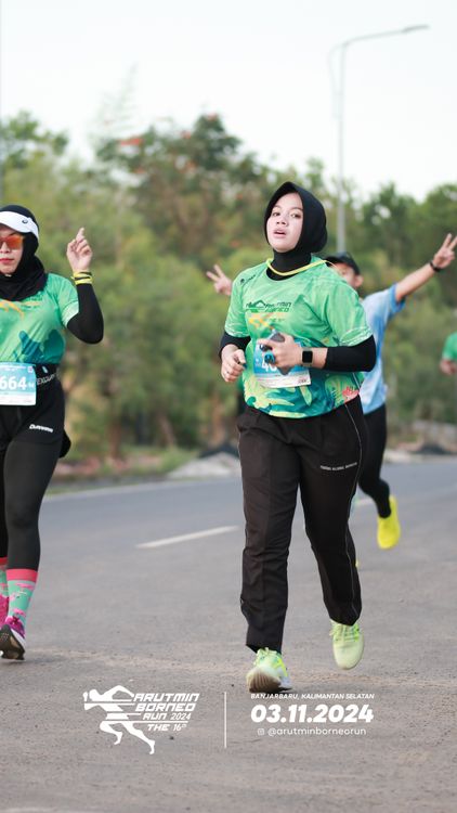 Race photo from Arutmin Borneo Run 2024