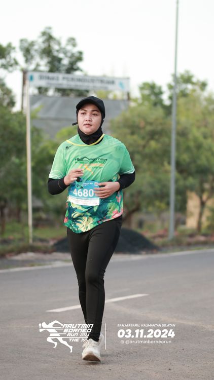 Race photo from Arutmin Borneo Run 2024