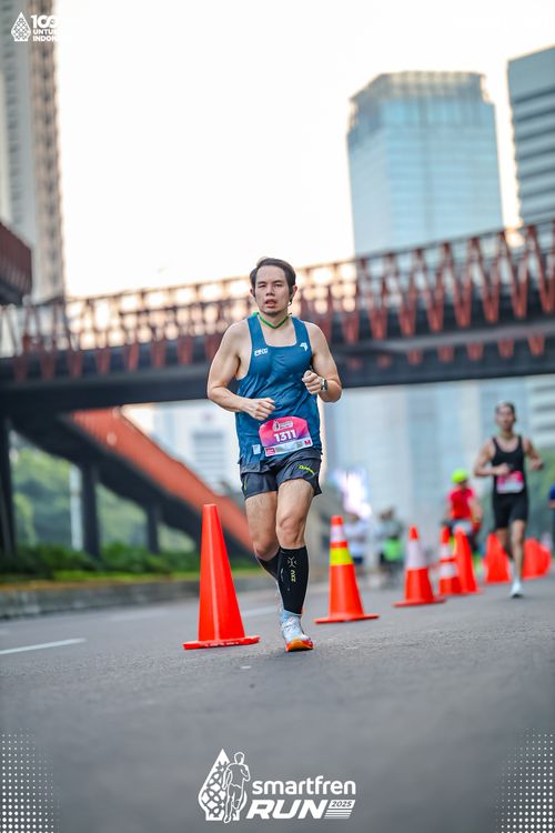 Race photo from Smartfren Run 2025 