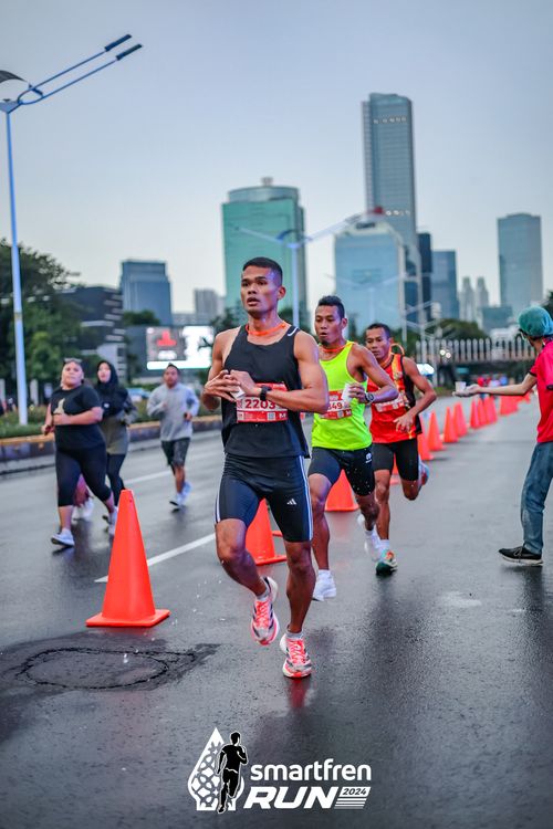 Race photo from Smartfren Run 2024