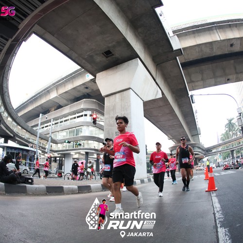 Race photo from SMARTFREN RUN 2026