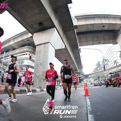 Race photo from SMARTFREN RUN 2026