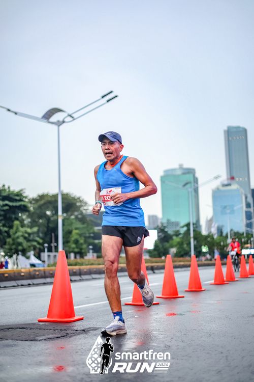 Race photo from Smartfren Run 2024