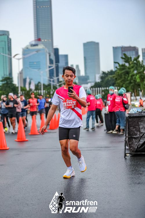Race photo from Smartfren Run 2024