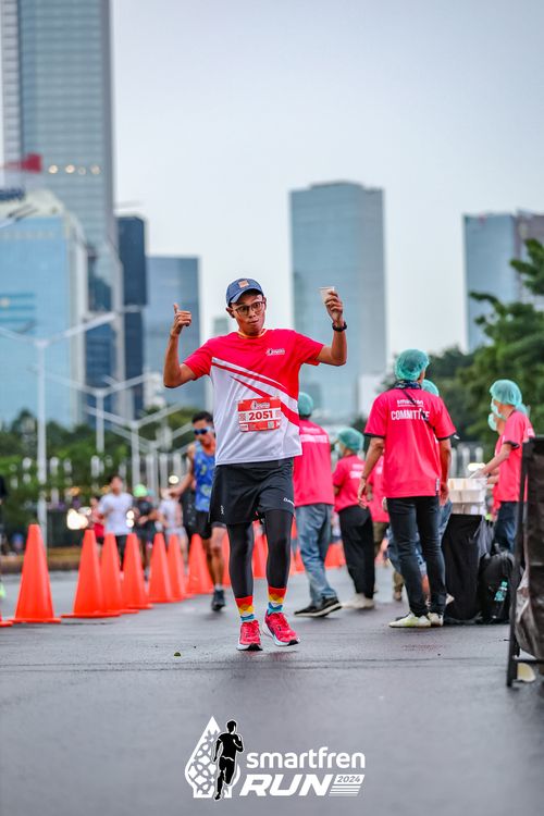 Race photo from Smartfren Run 2024