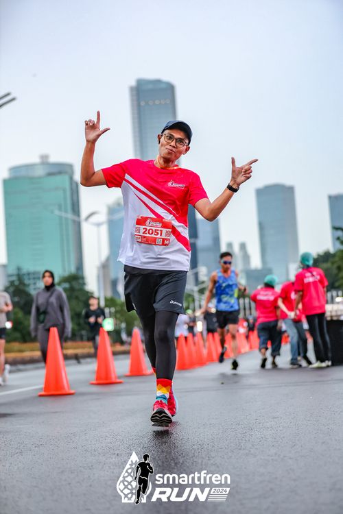 Race photo from Smartfren Run 2024