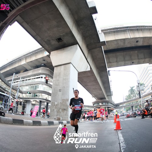 Race photo from SMARTFREN RUN 2026