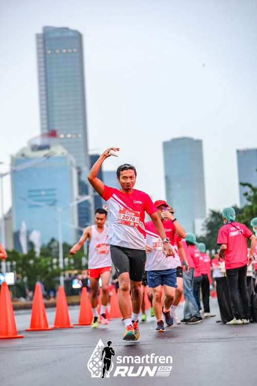Race photo from Smartfren Run 2024