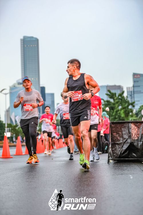 Race photo from Smartfren Run 2024
