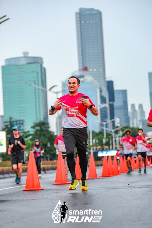 Race photo from Smartfren Run 2024
