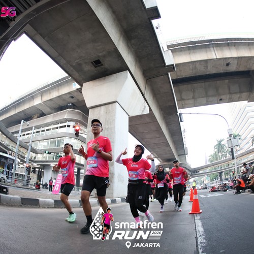 Race photo from SMARTFREN RUN 2026