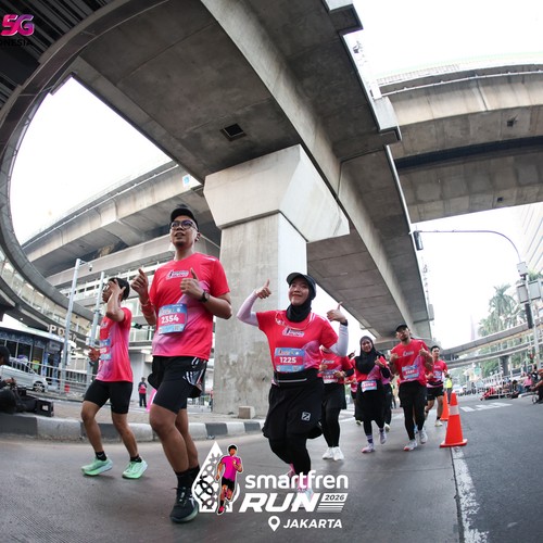 Race photo from SMARTFREN RUN 2026