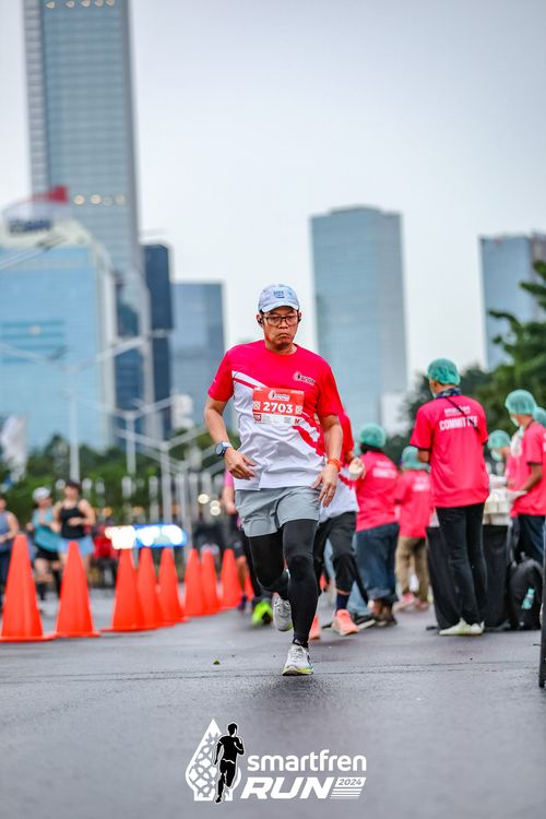 Race photo from Smartfren Run 2024