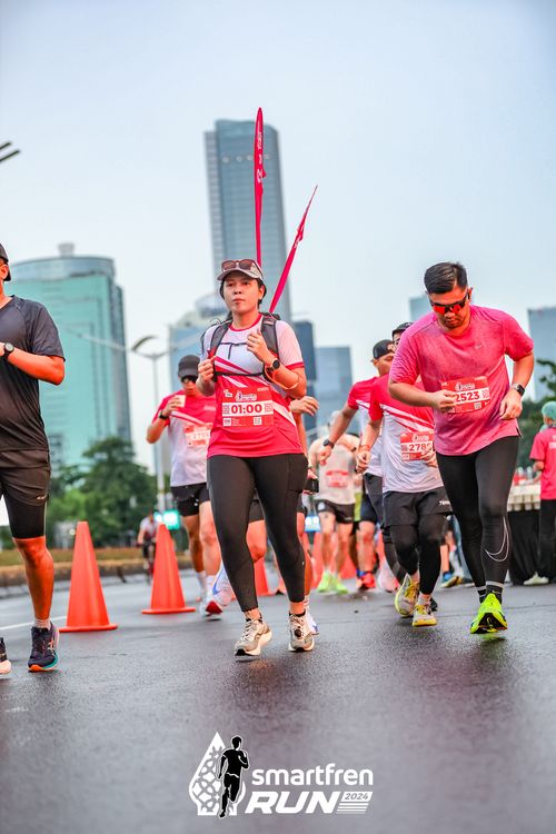 Race photo from Smartfren Run 2024