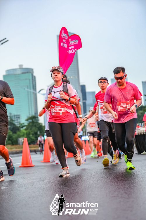 Race photo from Smartfren Run 2024