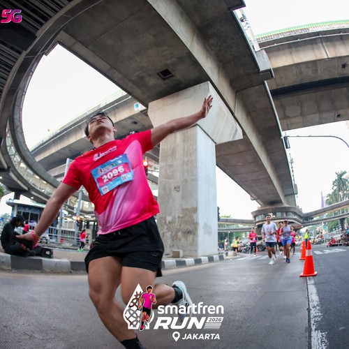 Race photo from SMARTFREN RUN 2026
