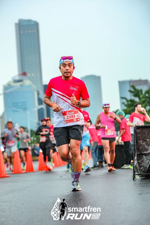 Race photo from Smartfren Run 2024