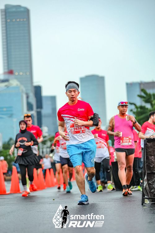 Race photo from Smartfren Run 2024