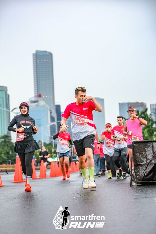Race photo from Smartfren Run 2024