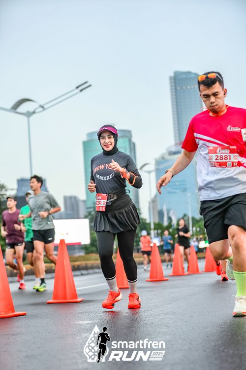 Race photo from Smartfren Run 2024